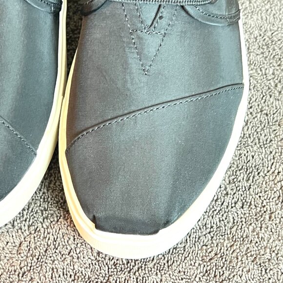 Toms Womens Size 9 Black Twill High Top Lug Sole‎ Platform Sneakers Shoes - Picture 4 of 14